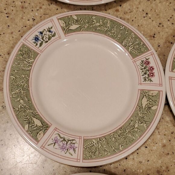 Vintage Sakura Floral Garden 1997 Plates 6 1/2" - Picture 3 of 9